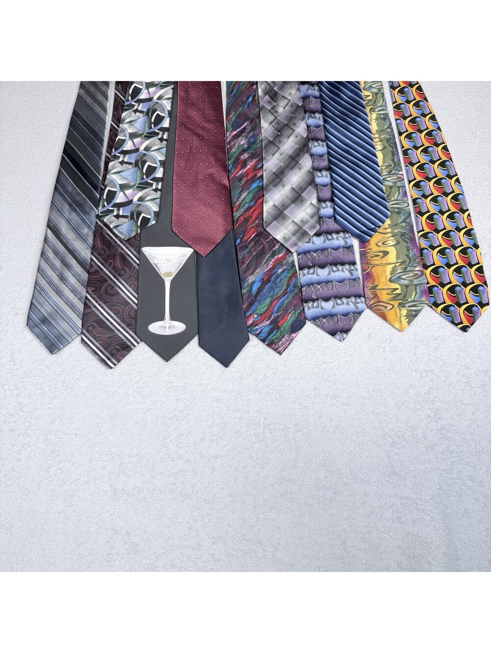 Men’s‎ Neckties Lot of 12 – Mixed Brands Styles & Colors – Great Condition